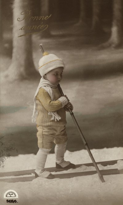 Niño pequeño en esquís de French Photographer